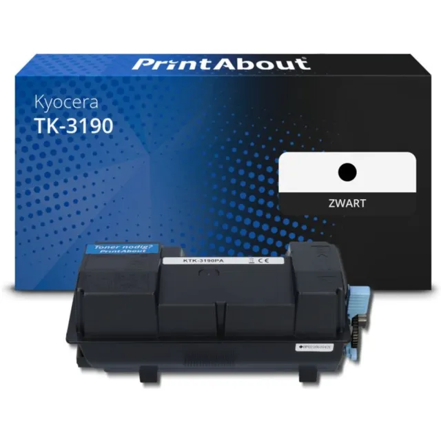 PrintAbout Huismerk Kyocera TK-3190 Toner Zwart Extra hoge capaciteit