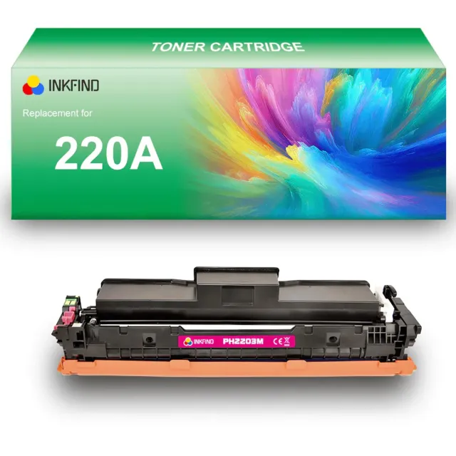 INKFIND 220A (W2203A) Magenta tonercartridge compatibel met HP 220A (W2203A) Magenta en toner cartridge - 1-pack Magenta Magenta x 1