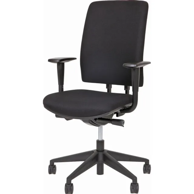 ABC Kantoormeubelen Ergonomische bureaustoel A680 met EN-1335 normering zwarte stof