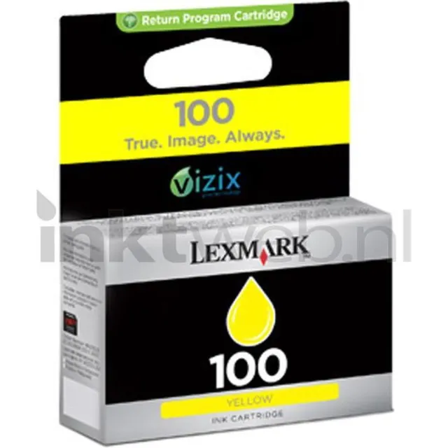 Lexmark 100 Inktcartridge - Geel