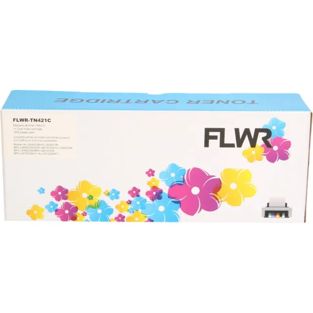 FLWR Toners / Brother TN-421 / cyaan / Geschikt voor Brother