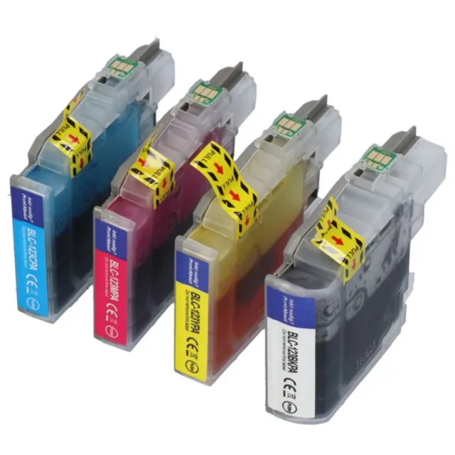 PrintAbout Inktcartridge / Alternatief voor de Brother LC-123BK / 4 Kleuren 4-kleuren
