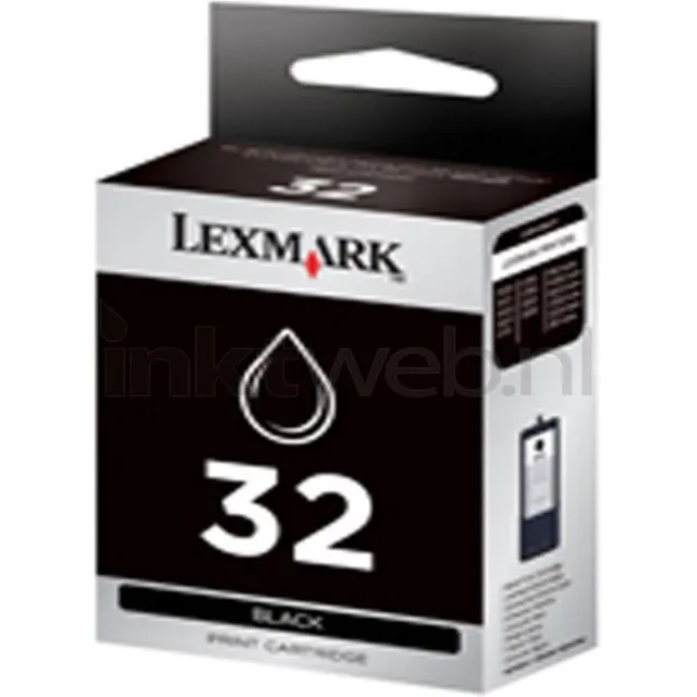 Lexmark No.32 Black Print Cartridge BLISTER Zwart