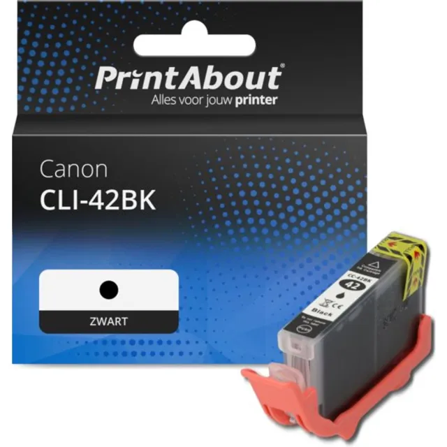 PrintAbout huismerk Inktcartridge CLI-42BK Zwart geschikt voor Canon