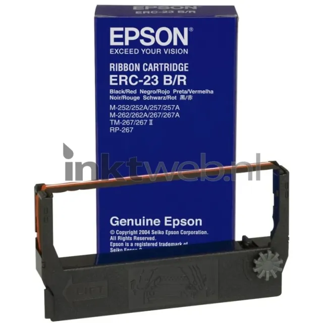 Epson ERC-23 B/R Lint mat zwart en rood (Origineel)