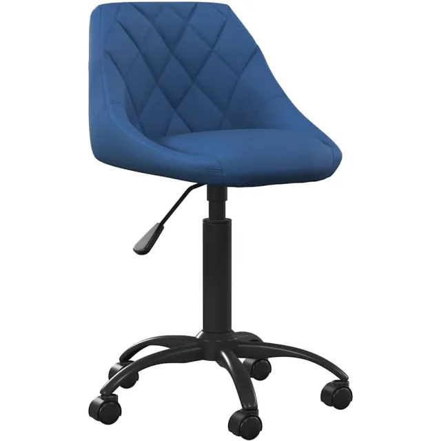 vidaXL Kantoorstoel fluweel blauw