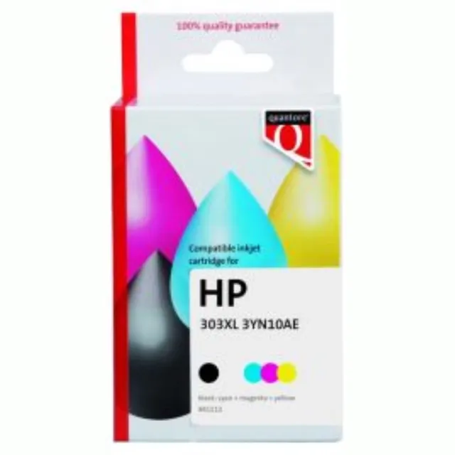 Quantore Inktcartridge Quantore alternatief tbv HP 3YN10AE 303XL zwart + kleur | Pak a 2 stuk zwart en kleur