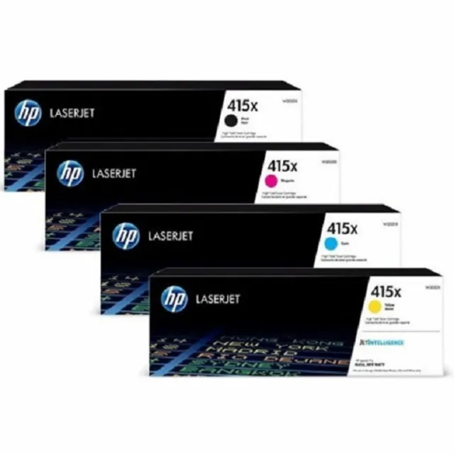HP 415X W2030X, W2031X, W2032X, W2033X Tonercartridge - 4-Pack (CMYK) Black, Cyaan, Magenta, Yellow