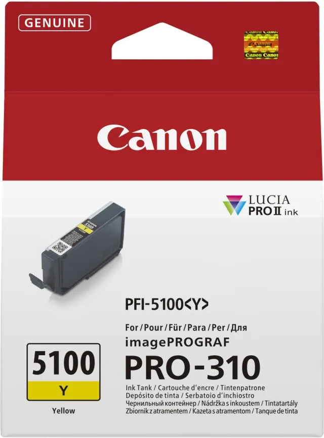 Canon PFI-5100 Y inktcartridge 1 stuk(s) Origineel Geel