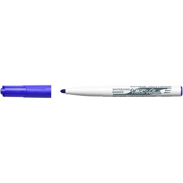 Bic Whiteboardmarker Bic Velleda 1741 rond medium blauw