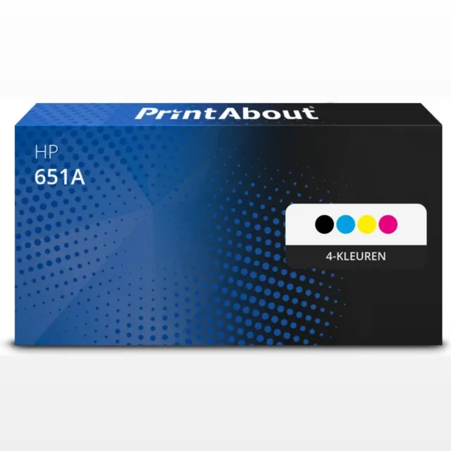 PrintAbout Alternatief voor de HP CE340A (nr 651A) / 4 Kleuren 4-kleuren