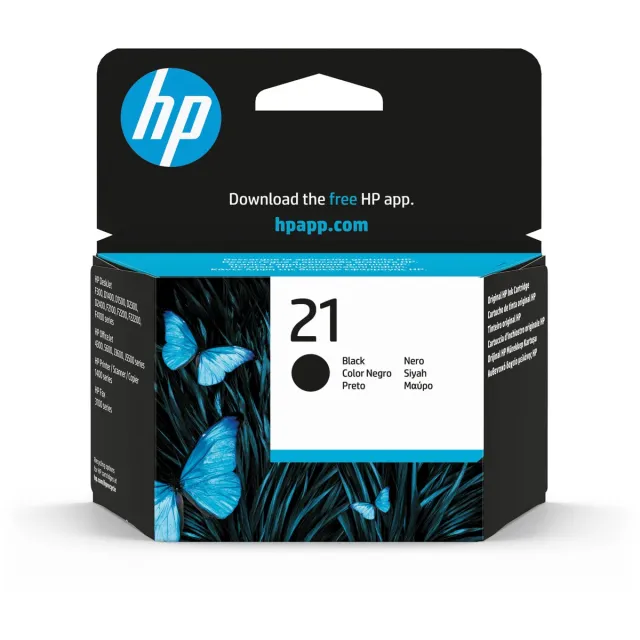 HP Original Ink Cartridge HP T21 Black Zwart