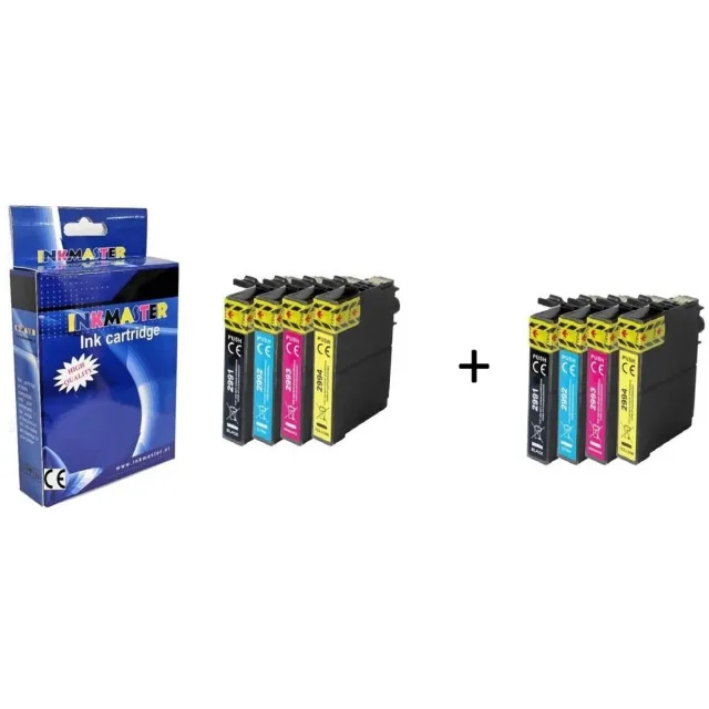inkmaster Actie prijs Inkmaster premium Huismerk Cartridges voor Epson 29 , Epson 29XL multipack van 8 stuks (2x BK, 2x C, 2x M, 2x Y) voor printers Epson Expression Home XP-245 , XP-247 , XP-255 , XP-257, XP-332, XP-335, XP-342, XP-345, XP-352, XP-355