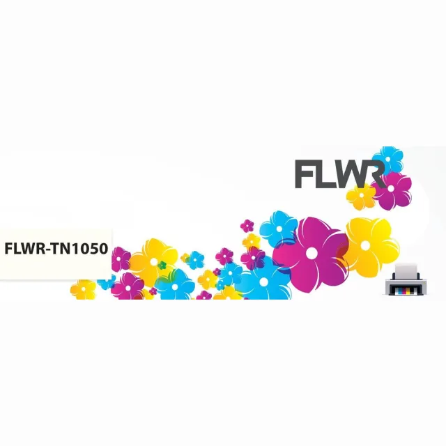 FLWR Compatible FLWR TN-1050 Toner Zwart alternatief TN-1050 (Brother)