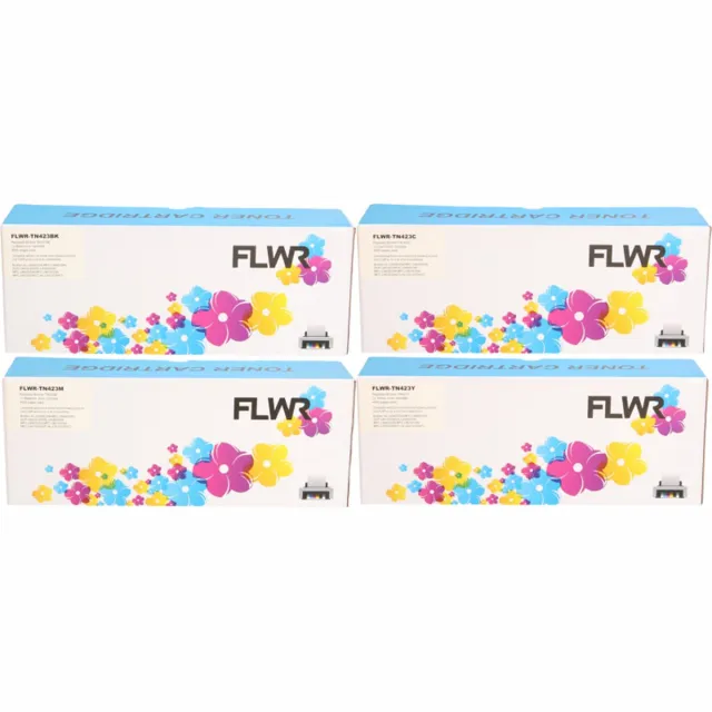 FLWR Toners / Brother TN-423 Multipack / zwart en kleur / Geschikt voor Brother