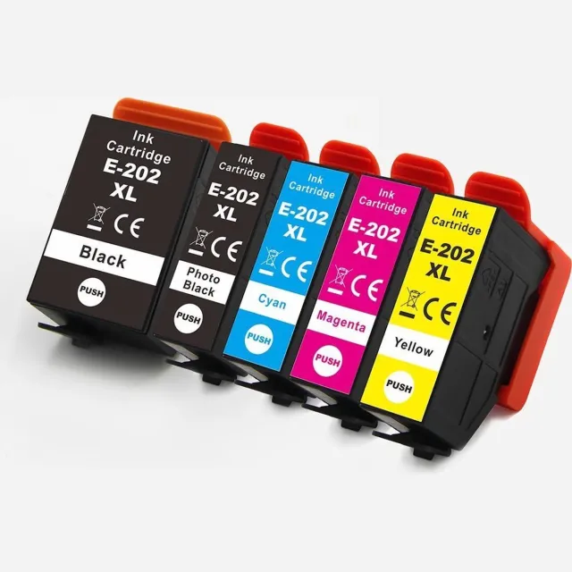 Inktkenners Inktcartridges Geschikt voor Epson 202 / 202XL | Multipack van 5 cartridges Multipack XXL