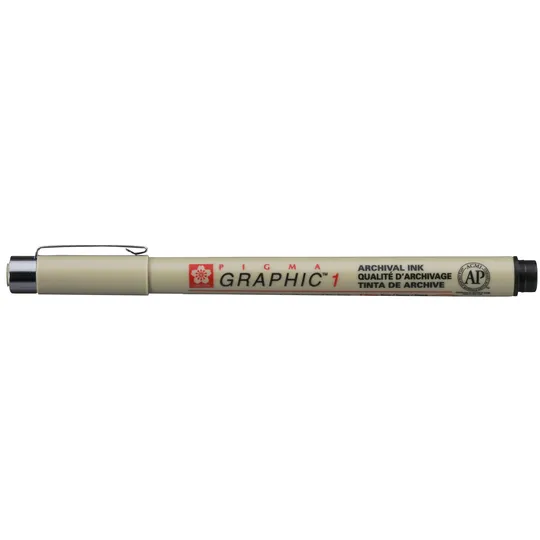 Sakura Fineliner Sakura Pigma Graphic 1 1.0mm zwart