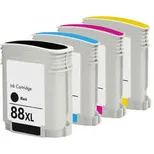 HP Huismerk HP 88 XL Inktcartridges Multipack (zwart + 3 kleuren)