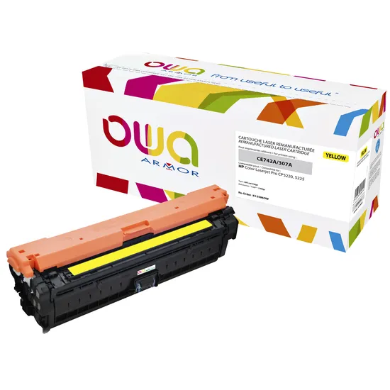 OWA Tonercartridge OWA alternatief tbv HP CE742A geel