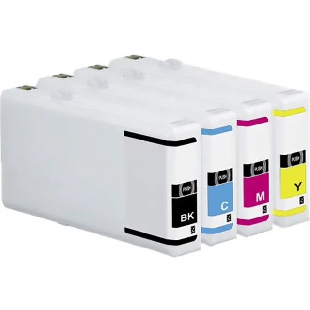 Inktkeuze T703 Zwart + Alle Kleuren - Huismerk inktcartridge compatible met Epson WorkForce Pro WP 4025 DW / Epson WorkForce Pro WP 4525 DNF / Epson Workforce Pro WP 4535 DWF / WorkForce Pro WP 4595 DNF / WorkForce Pro WP-4015 DN / WorkForce Pro WP-4095 DN Zwart, Cyaan, Magenta, Geel