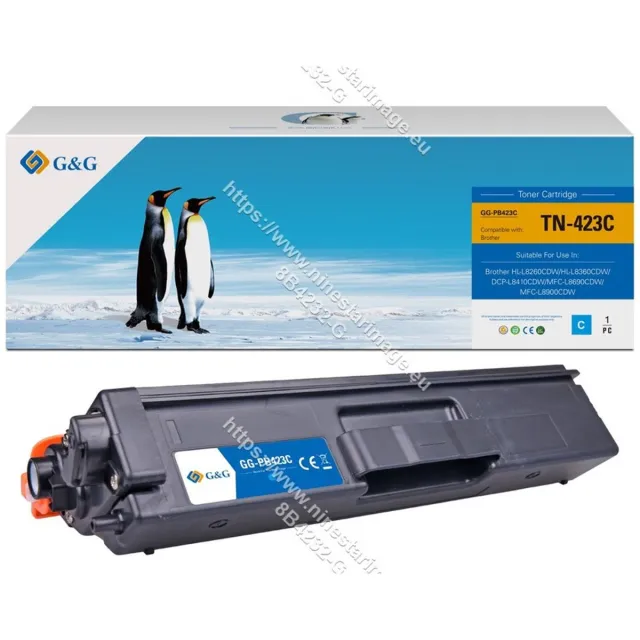 G&G TN-423C tonercartridge 1 stuk(s) Compatibel Cyaan