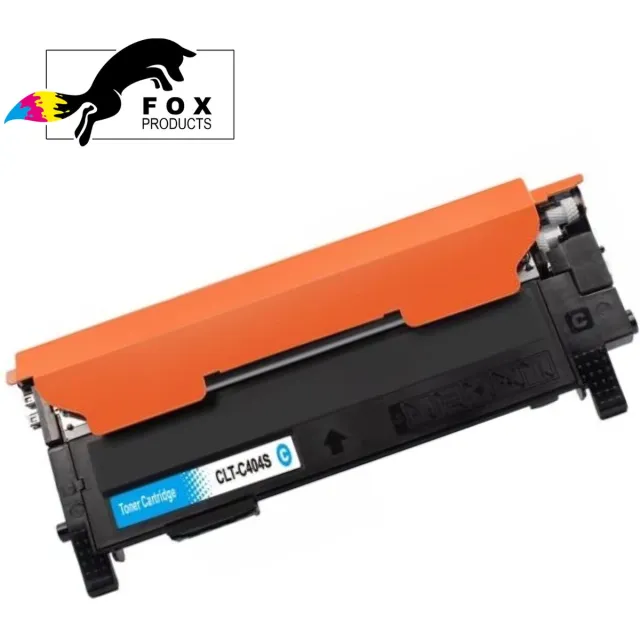 FoxProducts CLT-404S / CLT-P404 - Cyan Cyaan Geschikt voor Samsung SL C430, C430W, C430W, C480, C480FN, C480FW, C480W, Samsung Xpress C480, C480FN, C480FW, C480W, C430, C430WCLT-K404S- CLT-C404S, CLT-M404S en CLT-Y404S