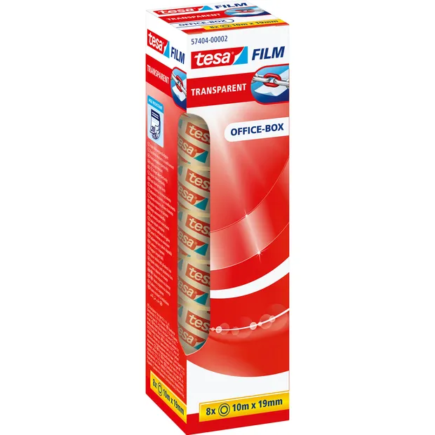 Tesa Plakband tesafilm® 10mx19mm transparant 8 rollen