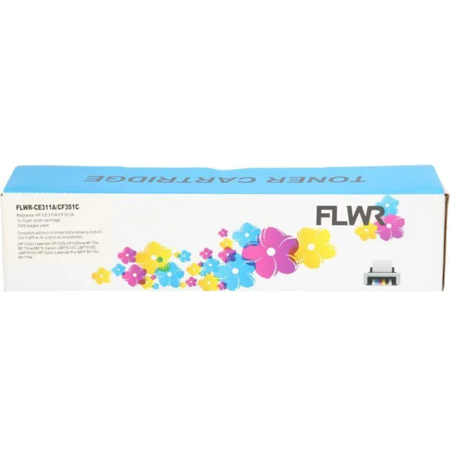 FLWR Toner / 126A / Cyaan - Geschikt voor HP