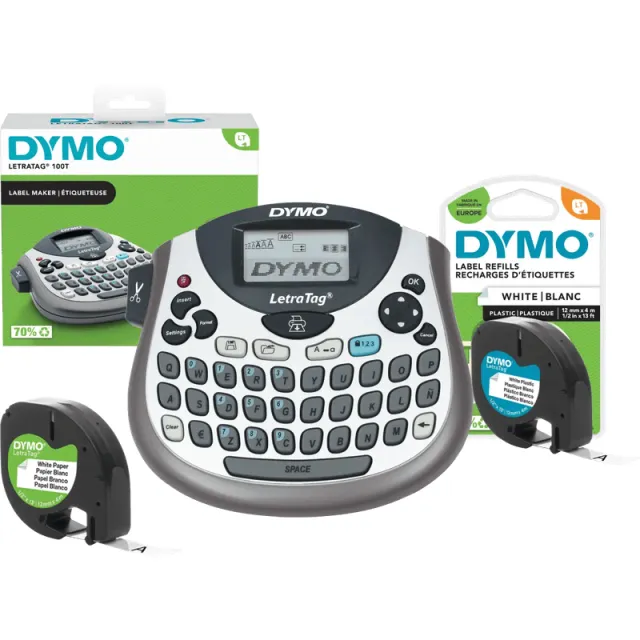 Dymo LetraTag LT-100T Labelprinter Qwerty + 1 extra label