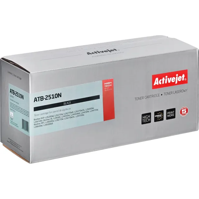 ActiveJet ATB-2510N Toner zamiennik Brother TN2510 Supreme 1200 stron tonercartridge Compatibel Zwart