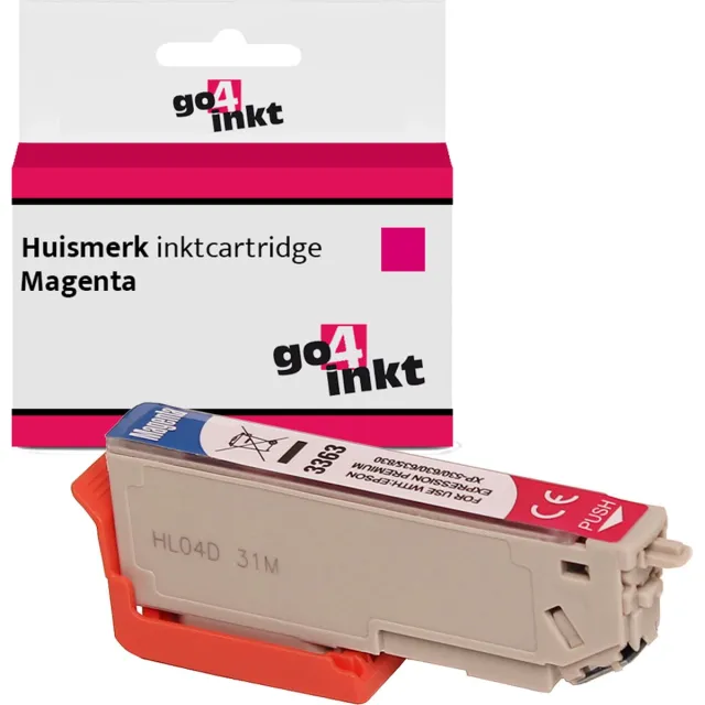 Go4inkt compatible met Epson 33XL, T3363 m inkt cartridge magenta
