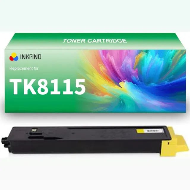 INKFIND TK-8115 Geel tonercartridge compatibel met Kyocera TK8115 TK-8115 Geel geschikt voor Kyocera ECOSYS M8124cidn/M8130cidn - 1-pack Geel Geel x 1