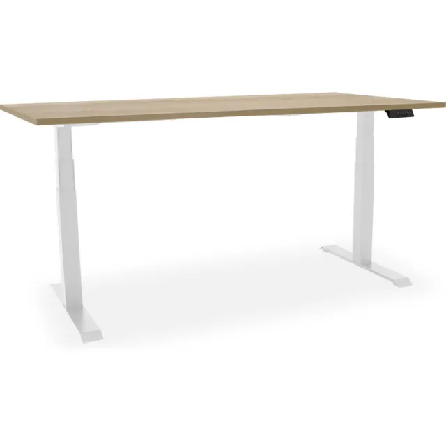 Officetopper Elektrisch zit-sta bureau Essential NPR - 200x80cm - halifax/wit Zwart