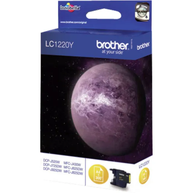 Brother LC-1220Y gele inktcartridge Geel