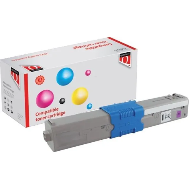Quantore toner cartridge Oki 44469705 magenta Rood