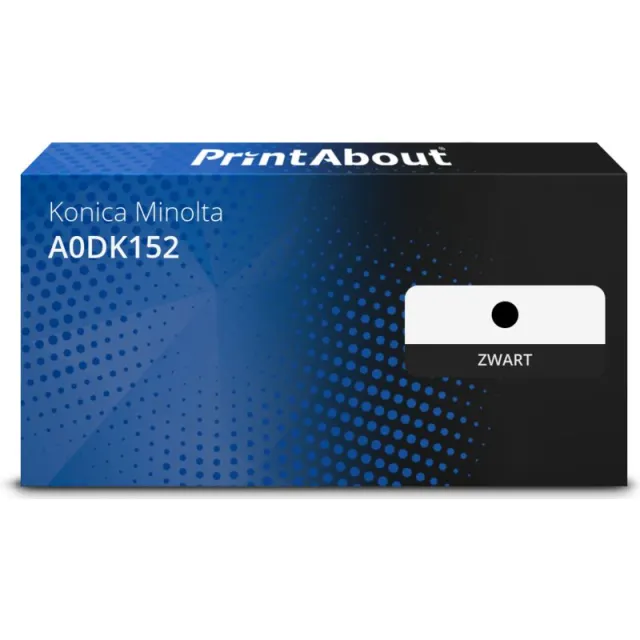 PrintAbout huismerk Toner A0DK152 Zwart Geschikt voor Konica Minolta