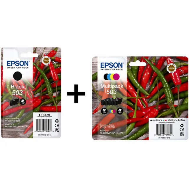 Epson 503 multi pack + black Zwart