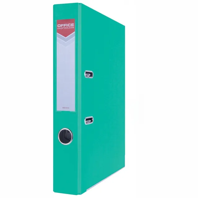 Office Products ordner, voor A4, uit karton, rug van 5,5 cm, turquoise grijs