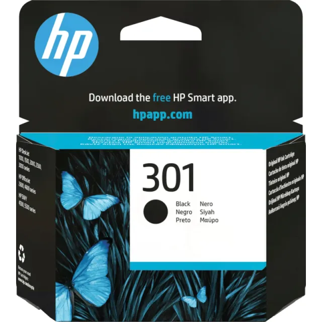 Hp 301 Cartridge Zwart