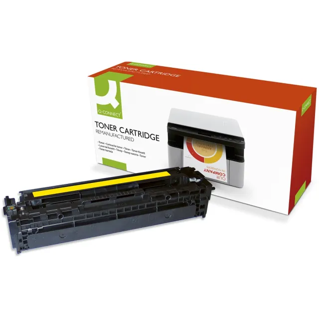 Q-Connect toner geel 1400 pagina's voor HP - OEM: CB542A