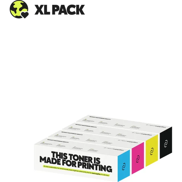 Nextsupplies Multipack Lexmark CX410 (Zwart/Cyaan/Magenta/Geel). Originele toners, circulair. Multipack CMYK