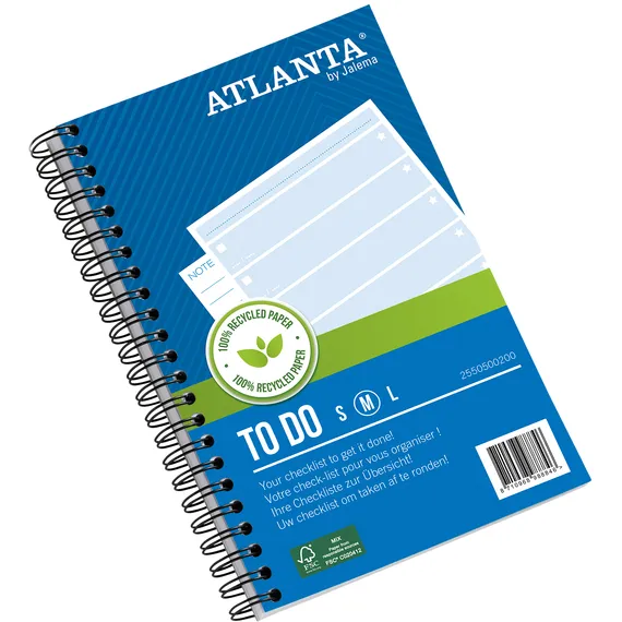 Djois Things to do Djois Atlanta recycled papier Medium 195x135 100vel 70gr blauw
