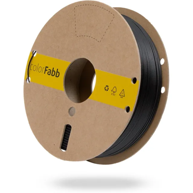ColorFabb Ngen-cf10 3D-printerfilament - 1,75 mm - 2200 g - Voldoet aan FDA-voedselcontact - Gemakkelijk te printen - Verkrijgbaar in veel kleuren zwart