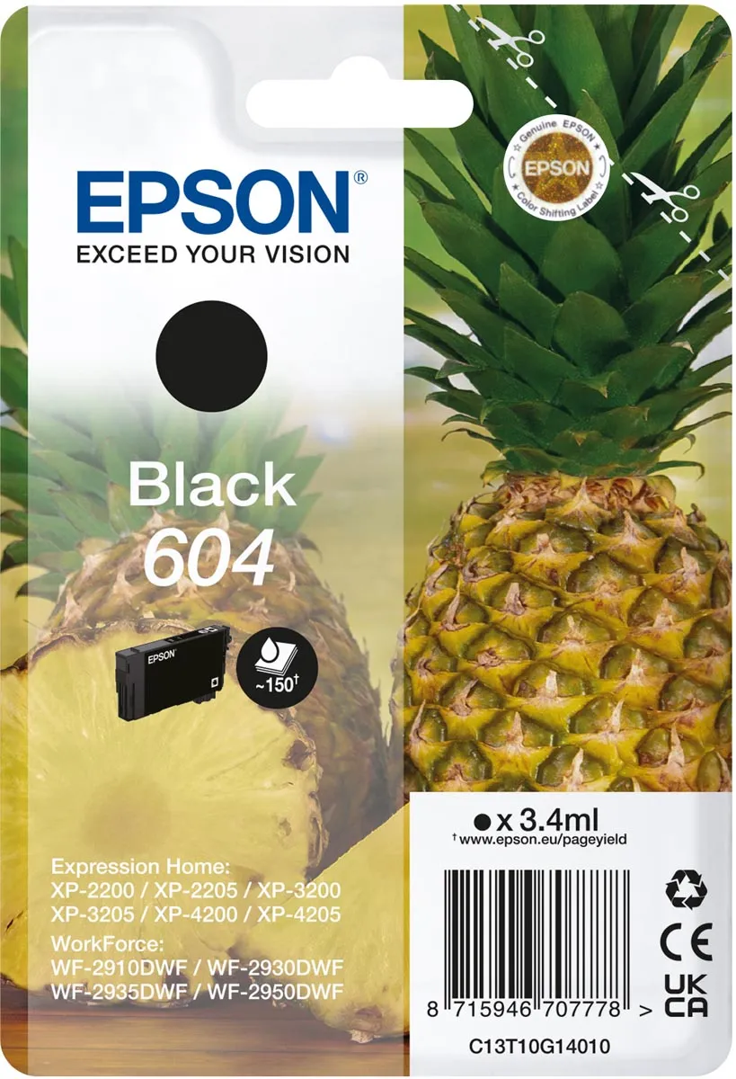 Epson 604 inktcartridge zwart cyaan