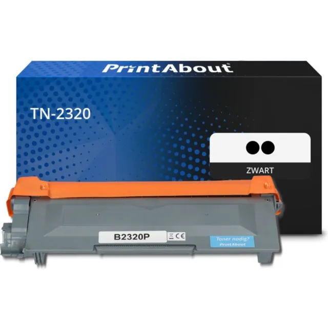 PrintAbout Alternatief voor de Brother TN-2320 / Zwart / 2 Pack
