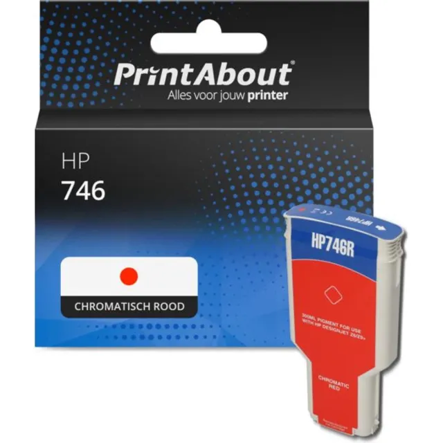 PrintAbout huismerk Inktcartridge 746 (P2V81A) Chromatisch rood geschikt voor HP