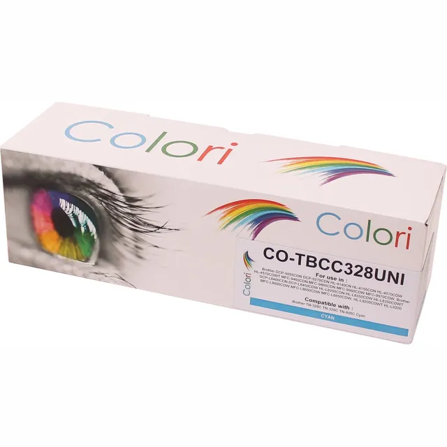 Colori huismerk toner geschikt voor Brother TN328 cyan DCP9055CDN DCP9270CDN HL4140CN HL4150CDN HL4570CDW MFC9460CDN MFC9465CDN MFC9560CDW MFC9970CDW