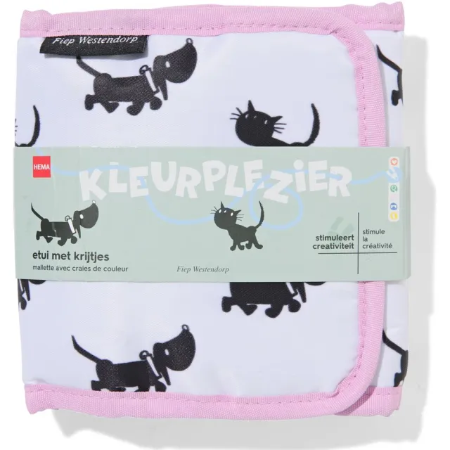 HEMA Takkie en Siepie etui met krijtjes