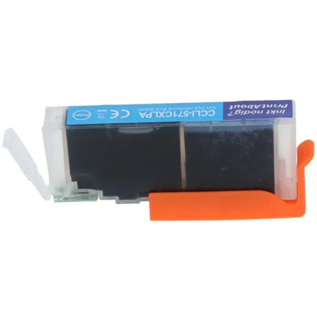 PrintAbout huismerk Inktcartridge CLI-571C XL Cyaan Hoge capaciteit geschikt voor Canon