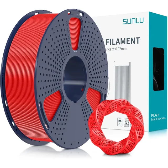 Sunlu PLA+ Rood / Red 1 kg - 1.75mm - 3D printer filament